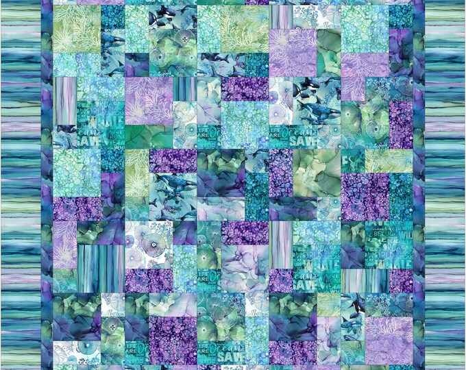 Easy as ABC and 123 Quilt KIT Pattern by Jennifer Bosworth for Shabby