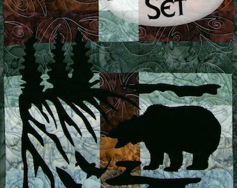 Wildwood Collection Grizzly Bear Applique Set by Marie Noah