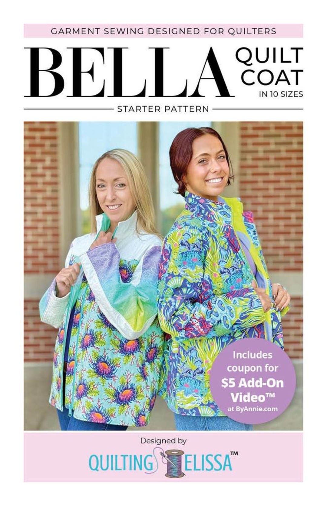 Bella Quilt Coat Pattern - by Elissa Ziccardi of Quilting Elissa