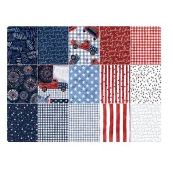 Land That I Love Jelly Roll - (40) 2 1/2" strips - by Michael Miller fabrics - ROLLUP0388