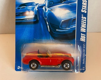 Retro Hot Wheels Sterne Shelby Cobra 427 S / C Die-Cast Spielzeugauto • VERSIEGELT • Sammlerstück / Geschenkidee