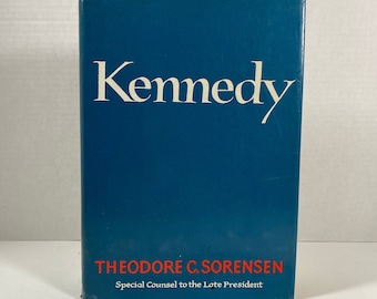 Vintage 1965 First Edition Kennedy con sobrecubierta original (tapa dura) por: Theodore C. Sorensen - Coleccionable / Biografía política / Regalo