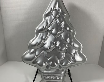 Vintage 1972 Wilton Christmas “Treelightful” Aluminium-Kuchenform #502-1107 - Sammlerstück | Backformen | Ausstellungsstück | Geschenkidee