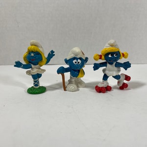 Vintage Toys, Collectible, SMURFS 1990, FOOTBALL Smurfs, Complete