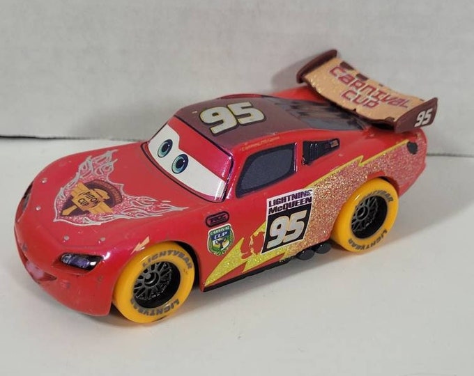 Disney Pixar Cars Carnival Cup Racer Lightning Mcqueen - Etsy