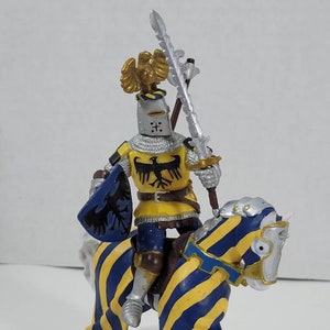 Papo Castle & Knights Series 2001 Jousting Knight Figurine Medieval 3" 