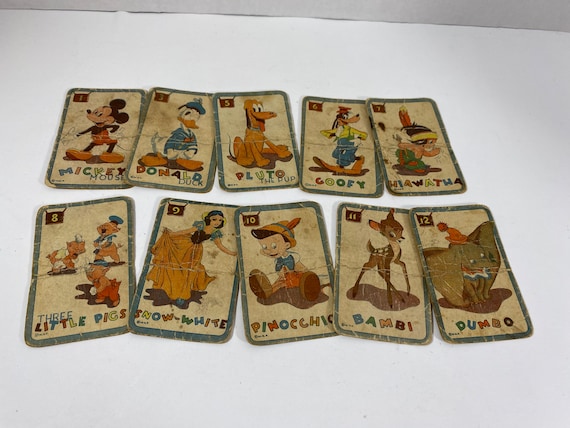 Vintage & Extremely Rare 1950's Walt Disney Productions Mickey Mouse Card  Game - Collectable | Display Item | Nostalgia | Gift Idea - Etsy
