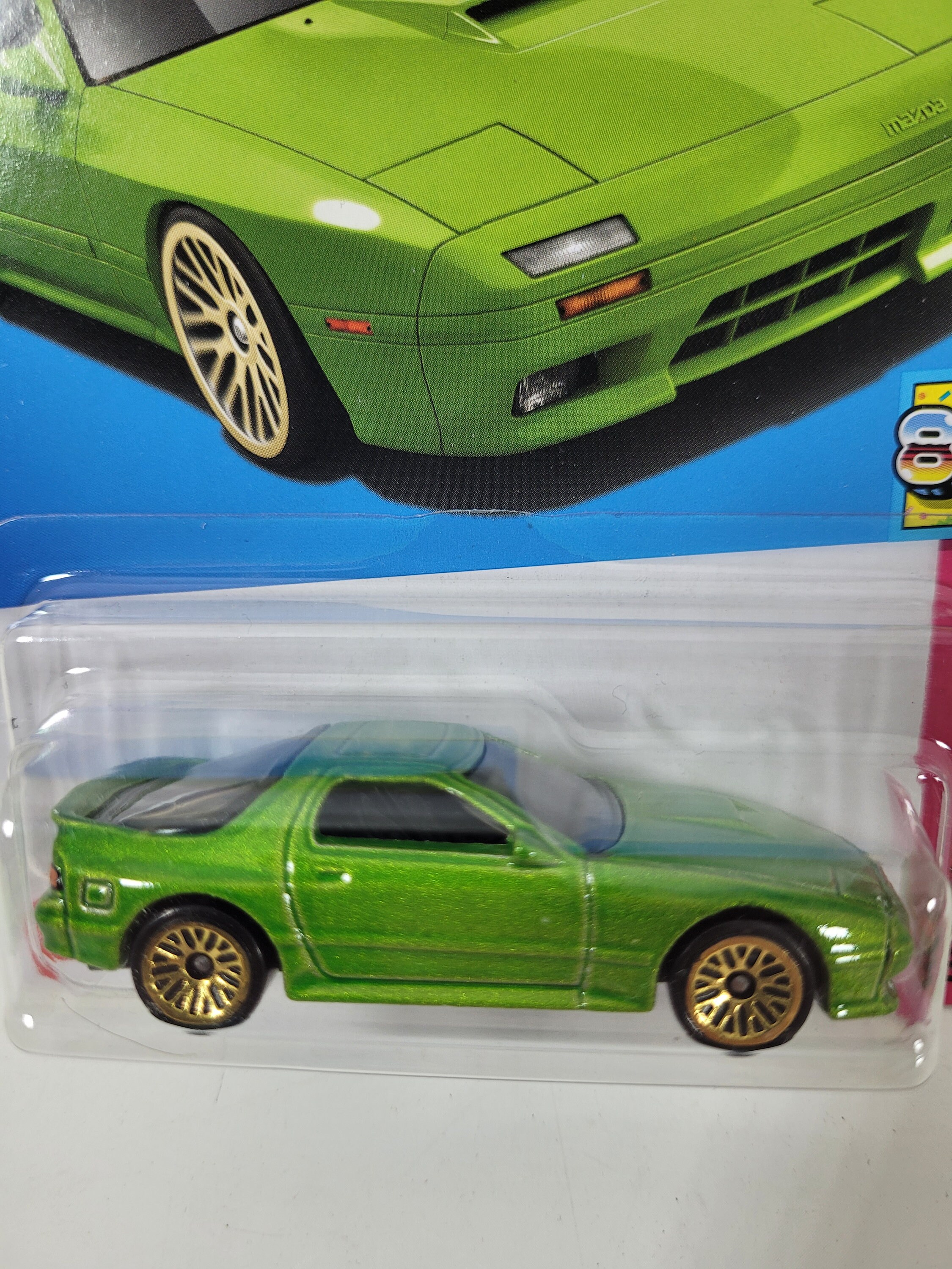 Hot Wheels 89' Mazda Savanna RX7 Carded Die-cast Car Vintage Die