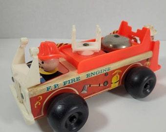 Camion De Pompier Ancien GF Fischer En Tôle - Jouet Rare Vers 1925