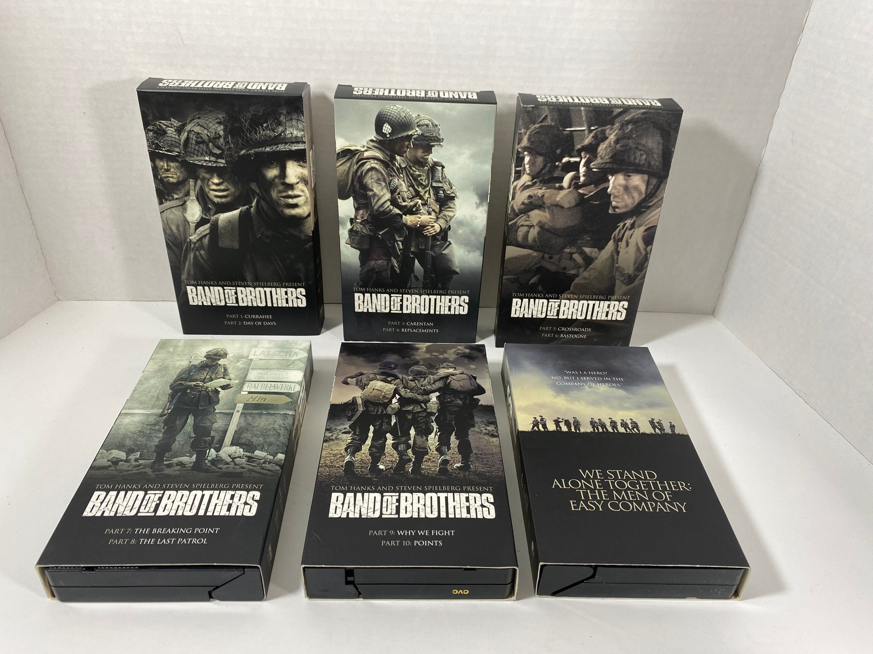 Vintage 2001 Band of Brothers 6-tape VHS Box Set - Starring