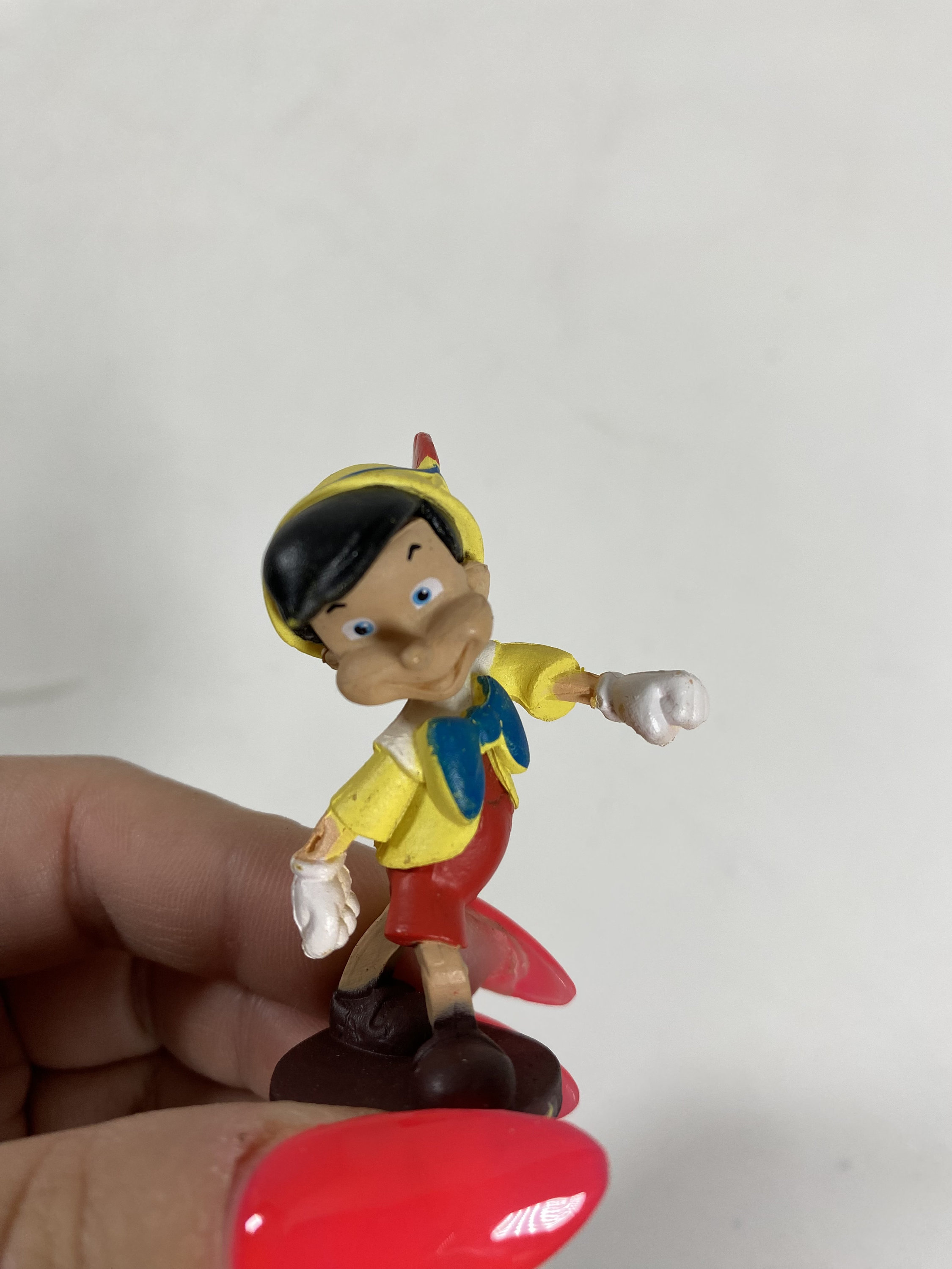 80s ディズニー ピノキオ フィギュア ビンテージ Disney【ピノキオ】ヴィンテージ フィギュア & プッシュアップ