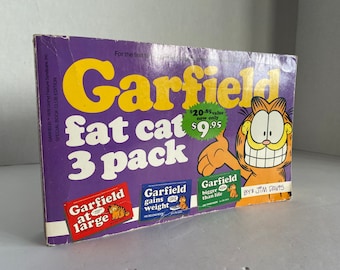 Vintage 1993 Garfield - Fat Cat 3 Pack Featuring Garfield At Large/Garfield Weighs In/Garfield Bigger Than Life (Paperback) By: Jim Davis