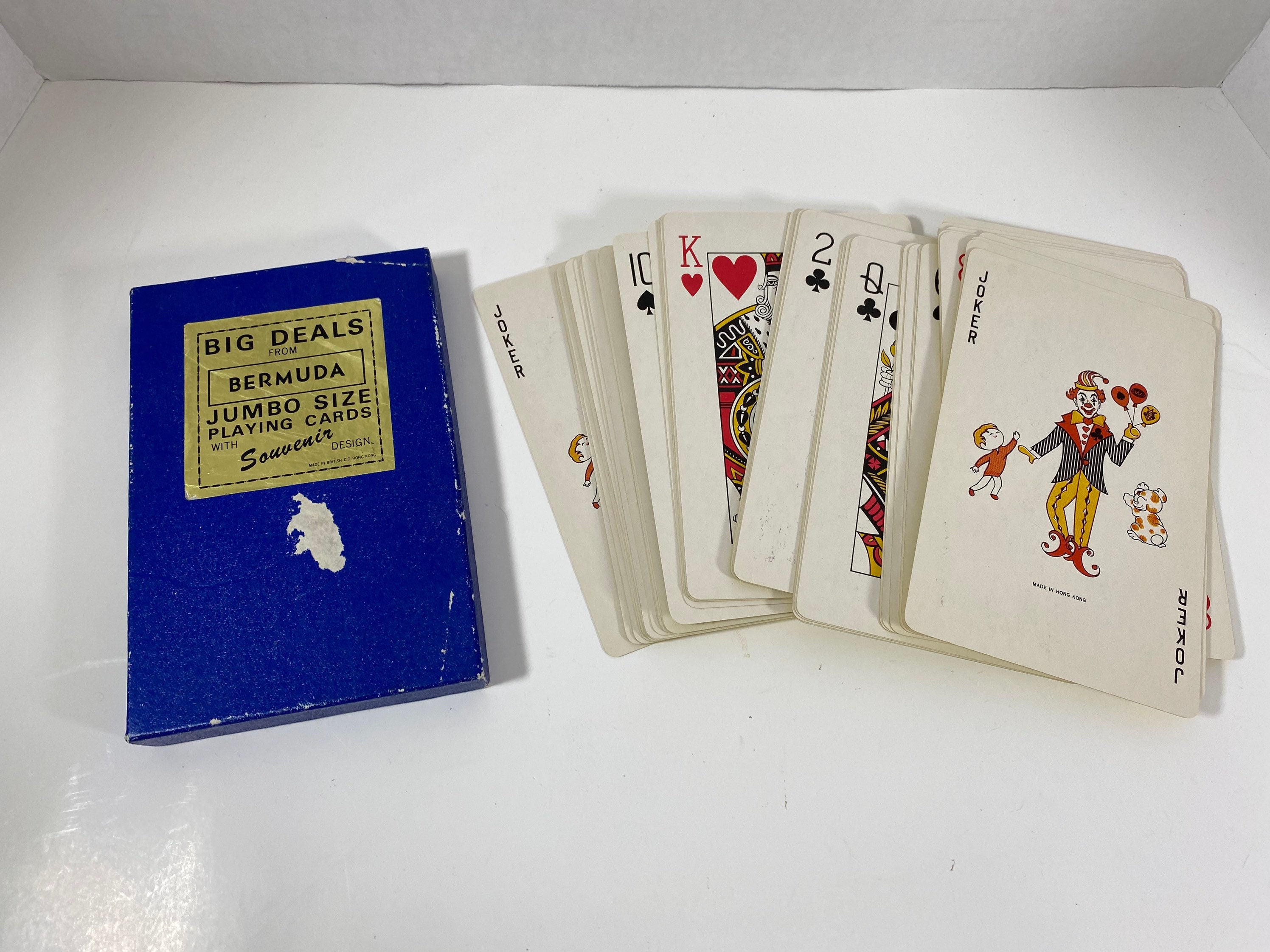 Vintage 1980's Bermuda Oversized/jumbo Playing Cards With Jokers