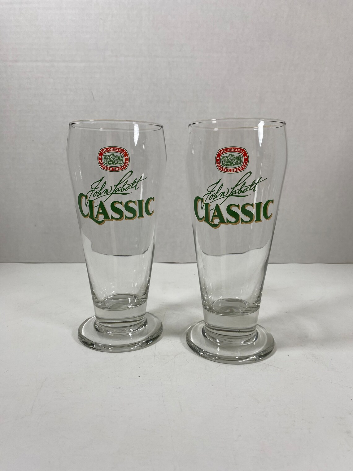 Vintergön Rabatt Vintage & Very Rare 1990’s John Labatt Classic Footed Pint Glasses With ...