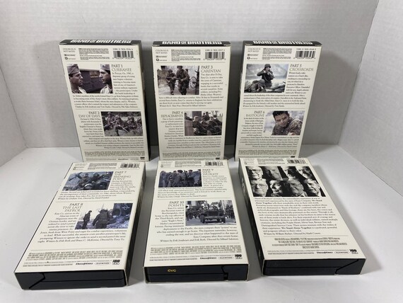 Vintage 2001 Band of Brothers 6-tape VHS Box Set - Starring
