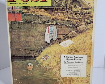 Vintage Norman Rockwell Saturday Evening Post Jigsaw Puzzle