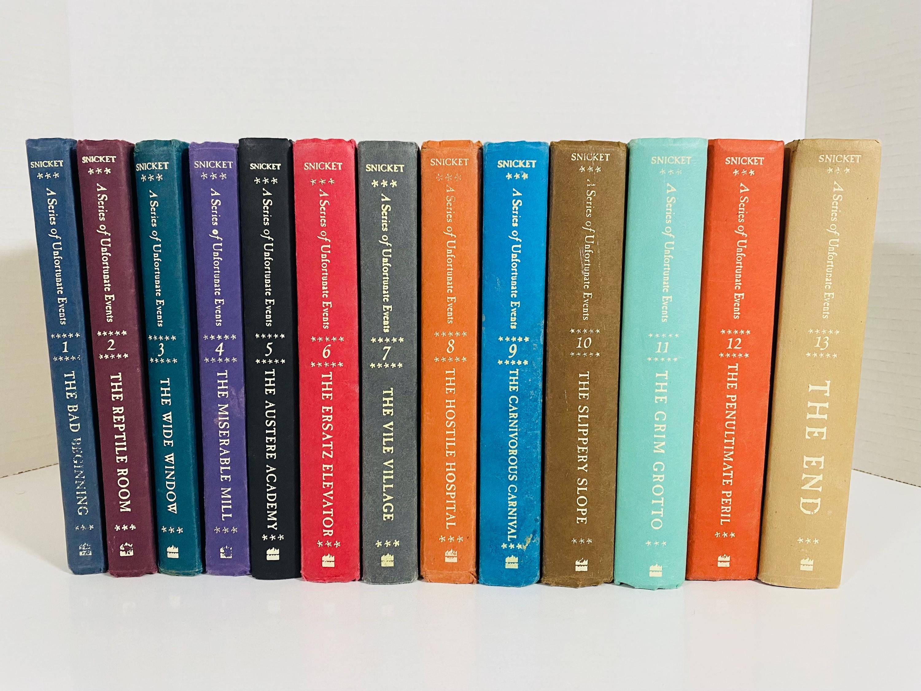 Vintage 1999 A Series Of Unfortunate Events Books 1-13 (Hardcover) By: Lemony Snicket - Collectible | Young Adult | Gift Idea