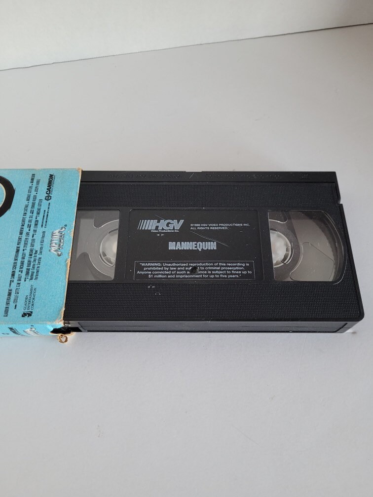 Vintage 1989 Mannequin VHS Cannon Screen Entertainment Etsy Canada