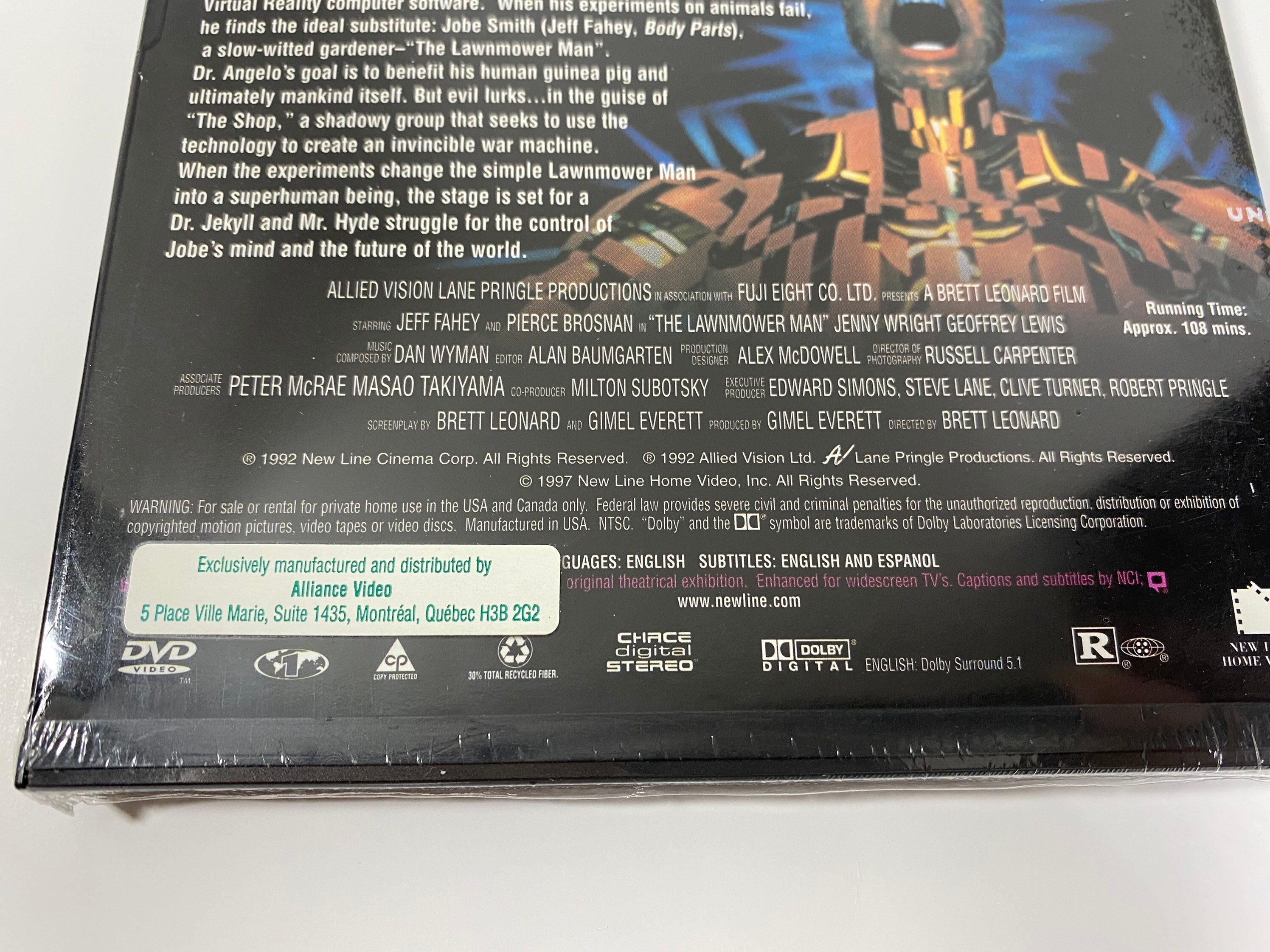 Vintage 1997 the Lawnmower Man •sealed• New Line Platinum Series