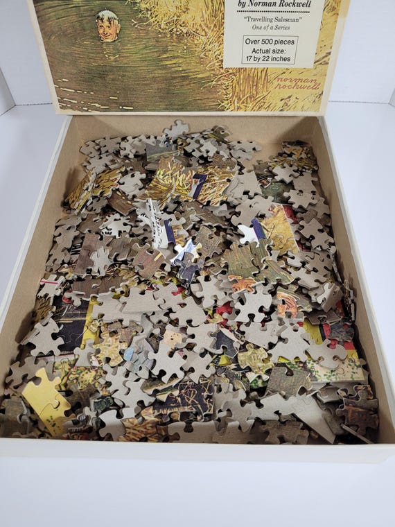 Vintage Norman Rockwell Saturday Evening Post Jigsaw Puzzle