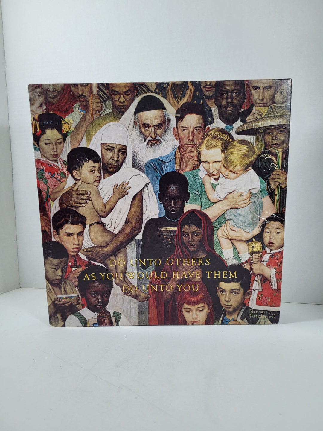 Vintage Springbok Puzzle Norman Rockwell the Golden Rule Vintage Jigsaw ...