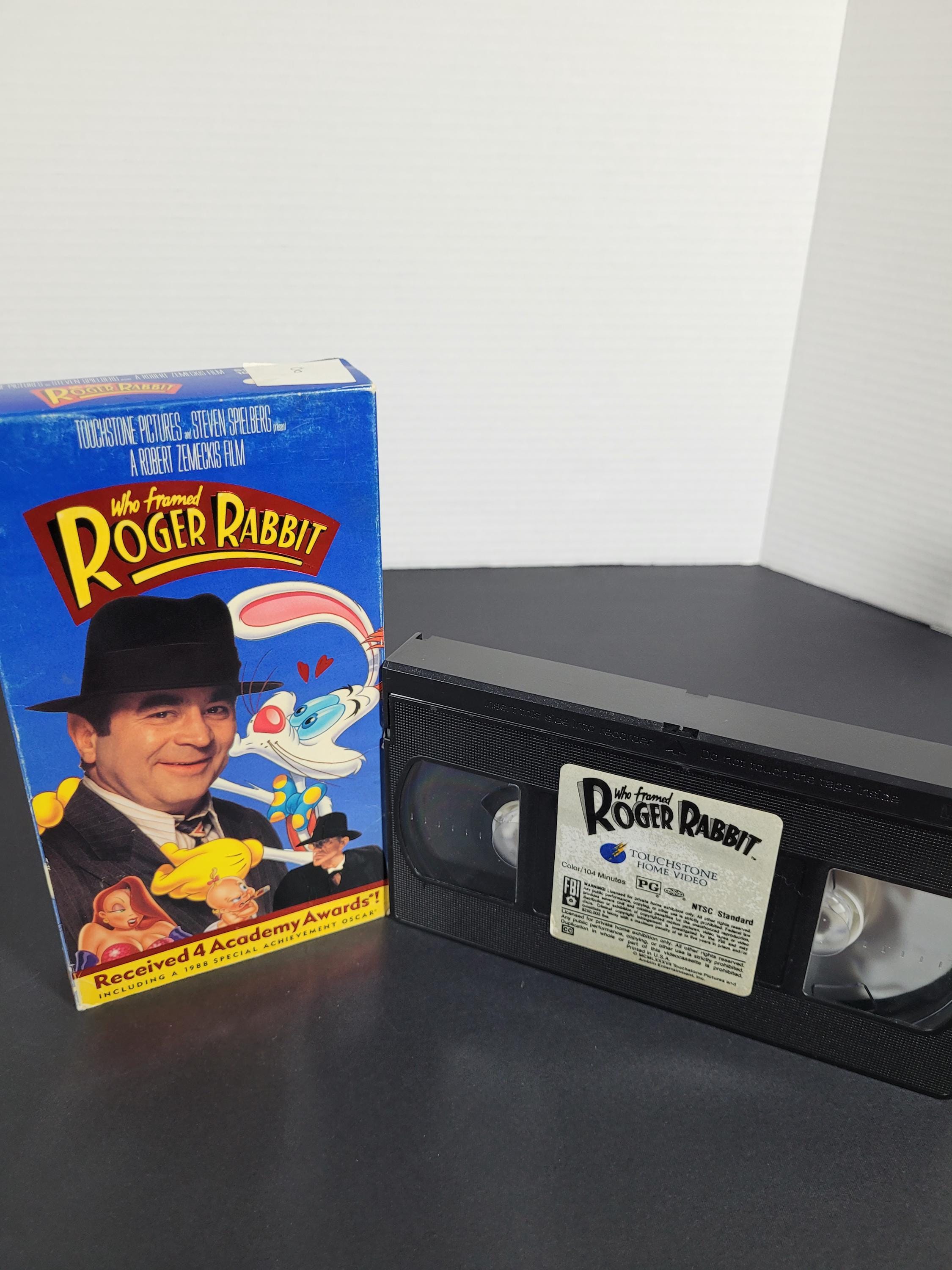 Vintage 1987 "who Framed Roger Rabbit?" VHS Tape Comedy Action Film Bob ...
