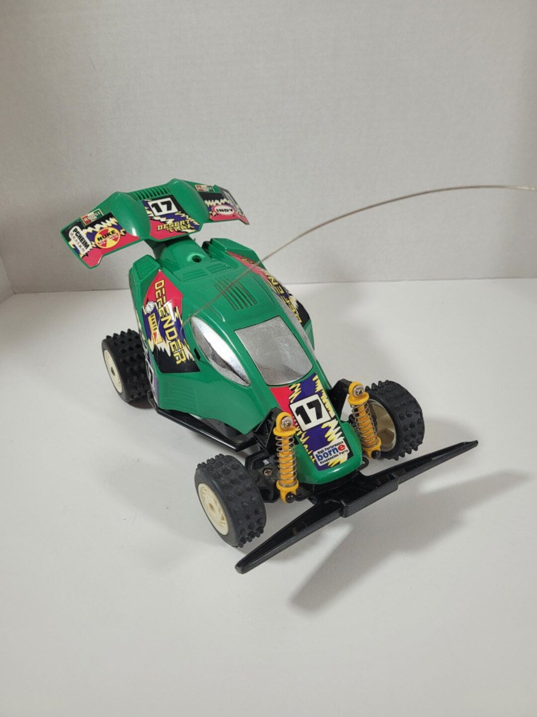 Vintage 1980's Defender Desert Trax #17 RC Car With Antenna •car