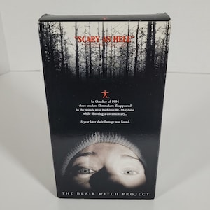 Vintage 1998 &quot;The Blair Witch Projekt&quot; VHS Tape/Horror Thriller Film