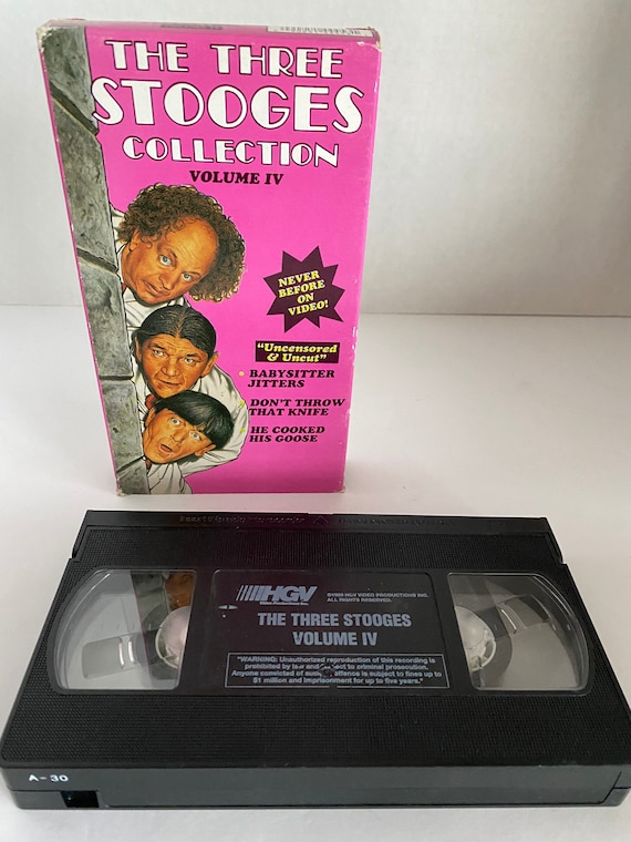Vintage the Three Stooges Volume 5 VHS Larry, Curly, Moe - Etsy