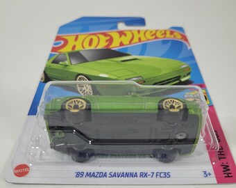 Hot Wheels 89' Mazda Savanna RX7 Carded Die-cast Car Vintage Die