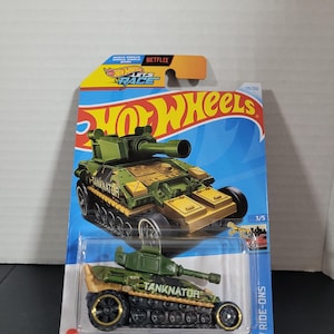 Coche de juguete retro Hot Wheels &quot;Tanknator&quot; de fundición a presión, escala 1:64, sellado