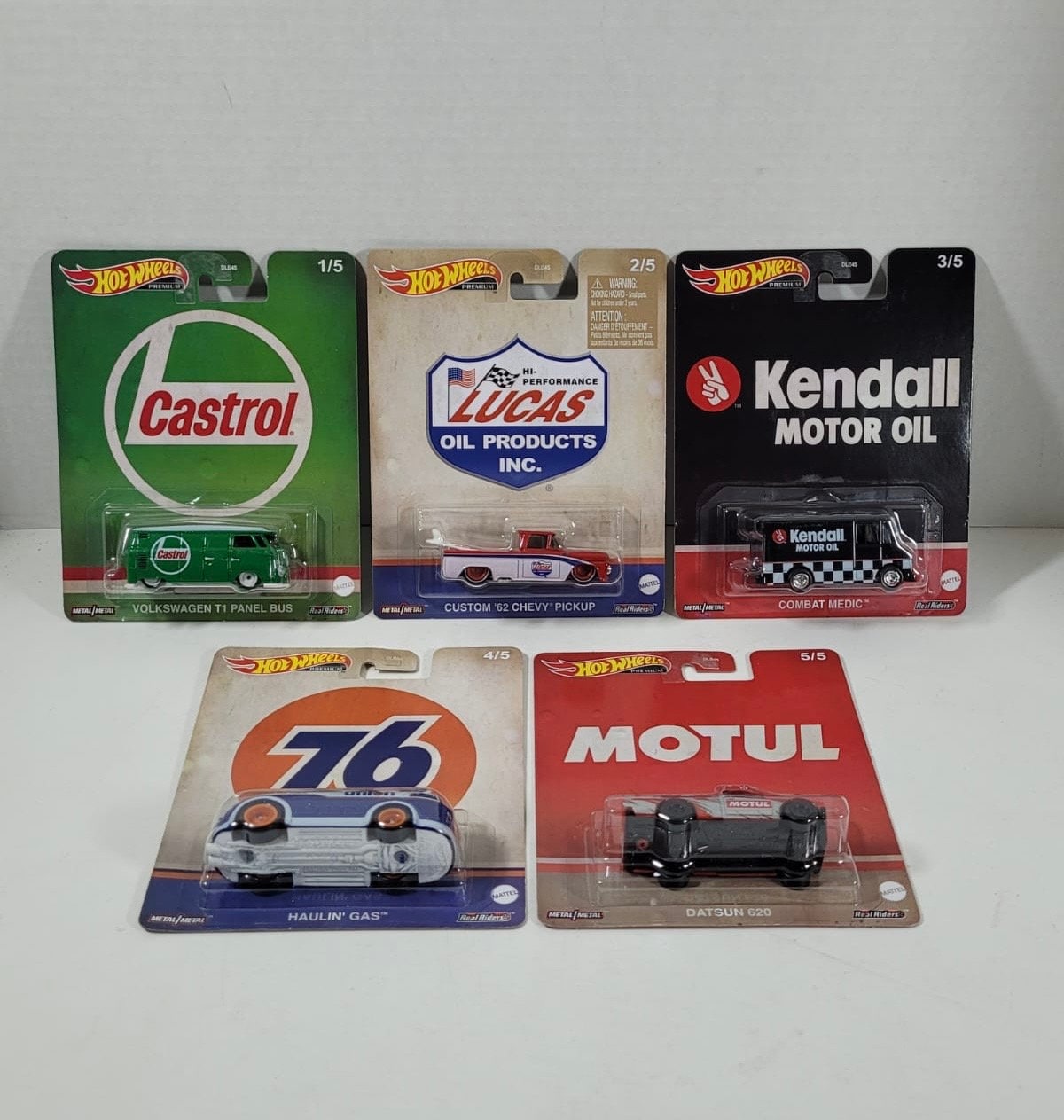Hot Wheels Premium Pop Culture: Oil Companies Set of 5 •sealed