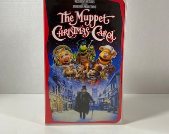 Vintage 1993 Walt Disney & Jim Henson Present: The Muppet Christmas Carol VHS - Collectible | Animated Movie | Rainy Day Movie | Gift Idea