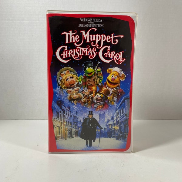 Vintage 1993 Walt Disney & Jim Henson Present: The Muppet Christmas Carol VHS - Collectible | Animated Movie | Rainy Day Movie | Gift Idea