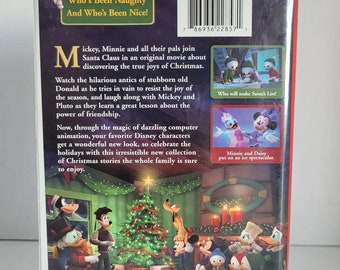 Retro Mickeys Twice Upon A Christmas Vhs Christmas Movie Etsy