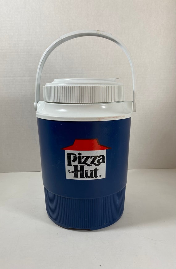 Vintage 1984 GOTT Pizza Hut Pepsi Blue 1/2 Gallon Thermos Water