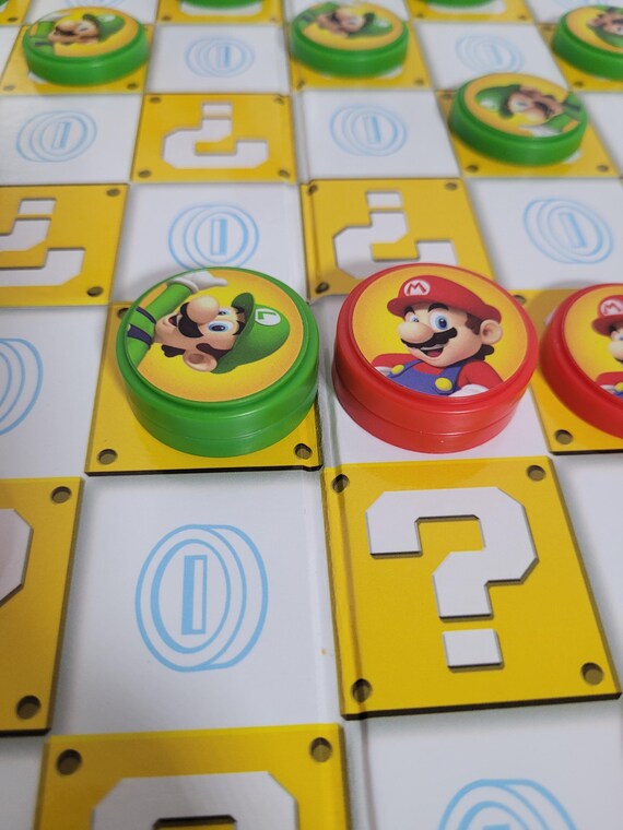 Super Mario Checkers Board Game Complete & in Fantastic Condition