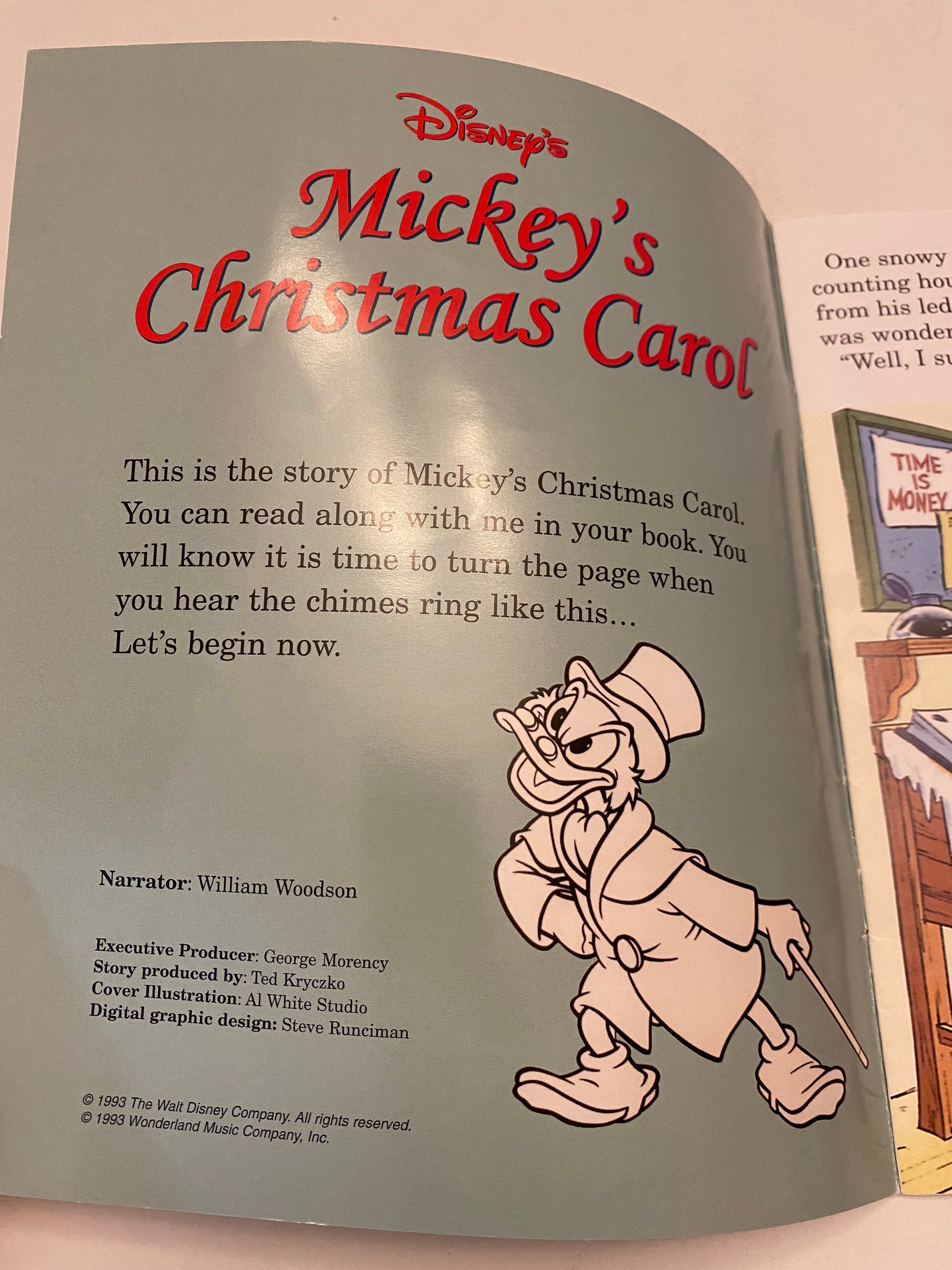 ヴィンテージ 1993 ディズニー ミッキーのクリスマスキャロル