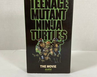 Vintage 1990 TMNT Teenage Mutant Ninja Turtles: The Movie - Collectible | Animated | Rainy Day Movies | Gift Idea