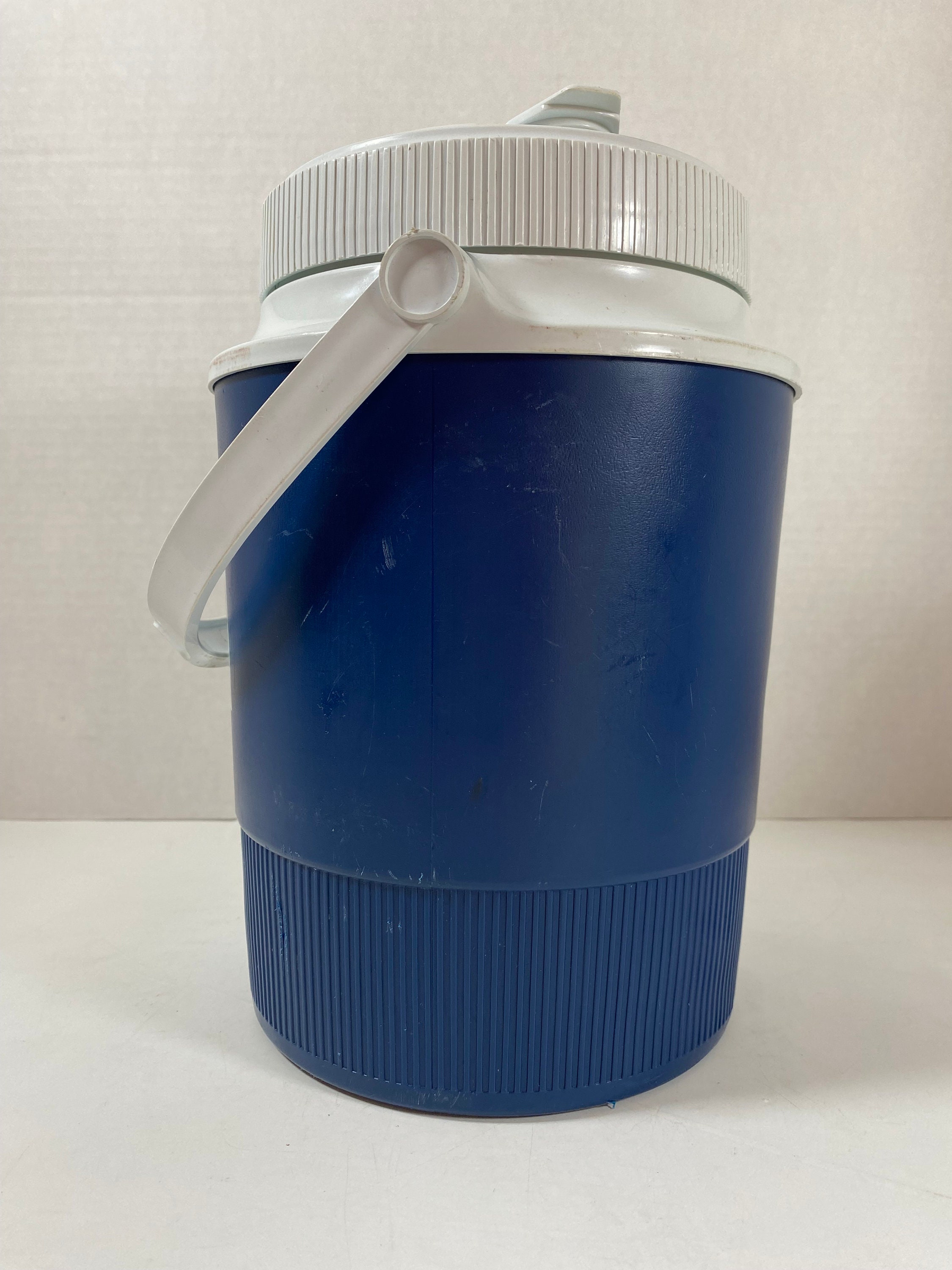 Vintage 1984 GOTT Pizza Hut Pepsi Blue 1/2 Gallon Thermos Water Jug ...