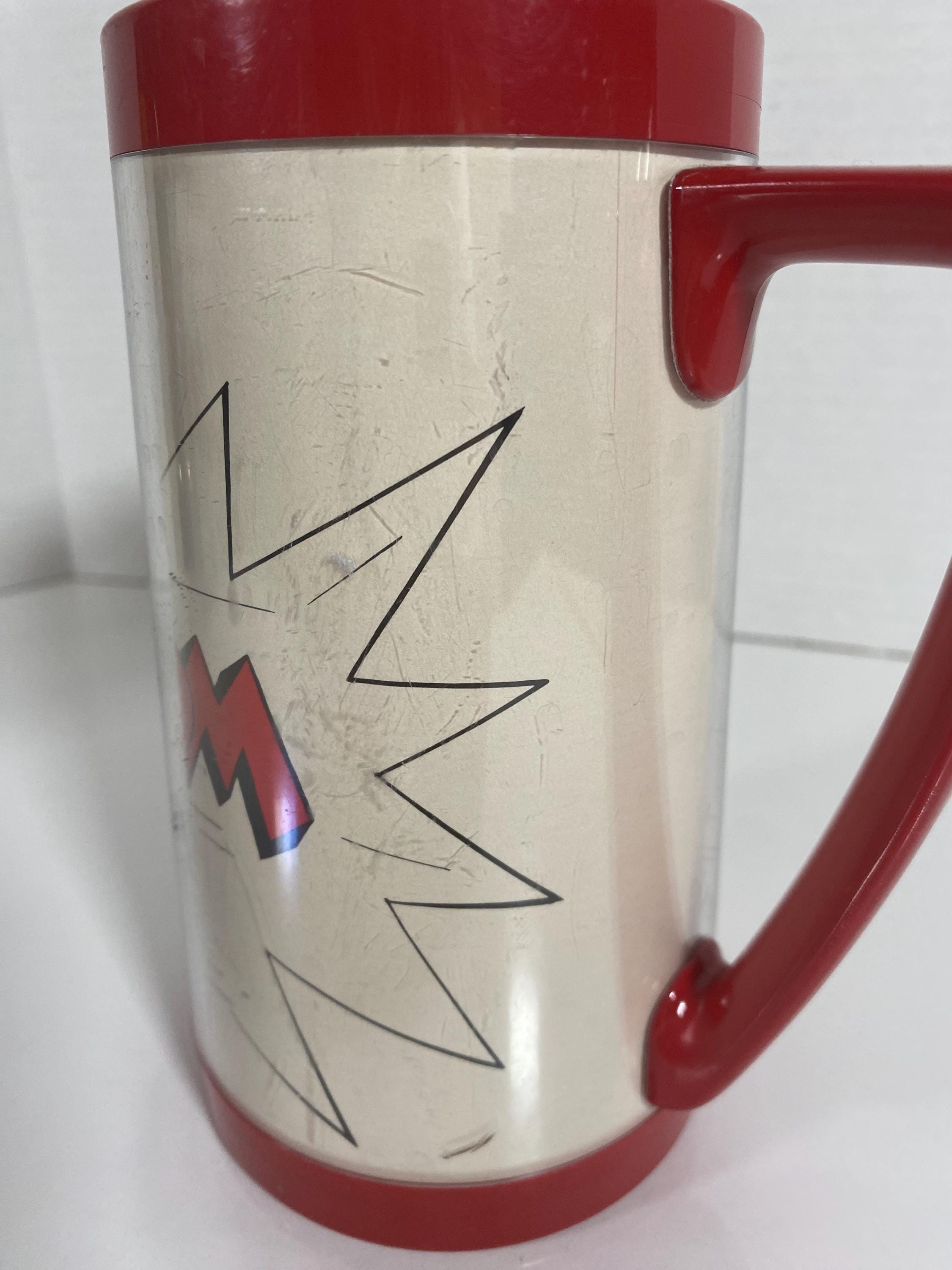 Vintage 1980's Budweiser “bud Man” Insulated Thermo-serv 12oz Beer