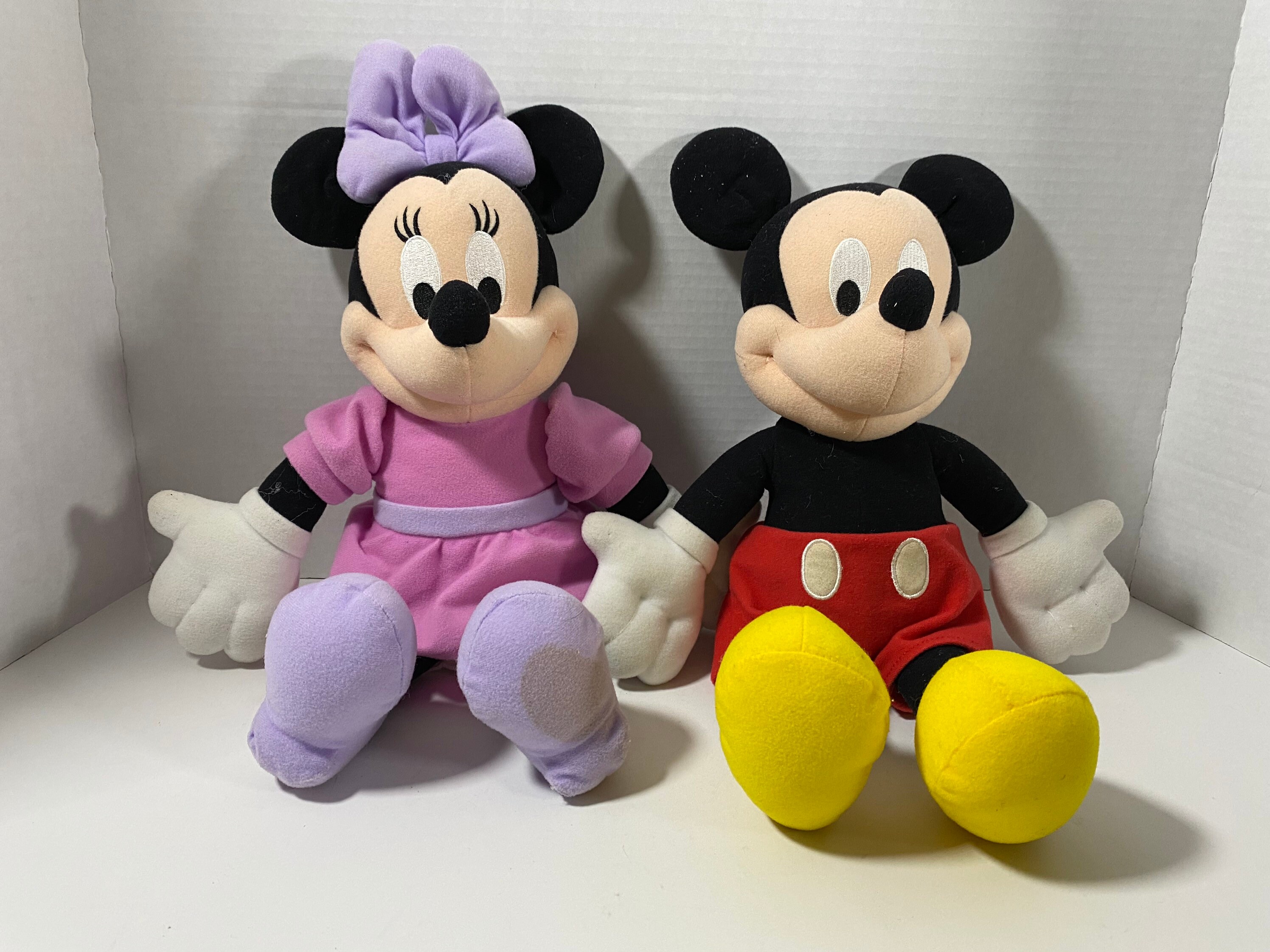 Vintage Disney Mickey & Minni Mouse “Stuff For Kids” Plush Mattel