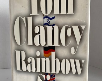 Vintage 1998 •1ª Edición• Rainbow Six Con Original Dust Jacket (Tapa Dura) Por: Tom Clancy - Coleccionable/Entusiasta de los Libros/Idea de Regalo