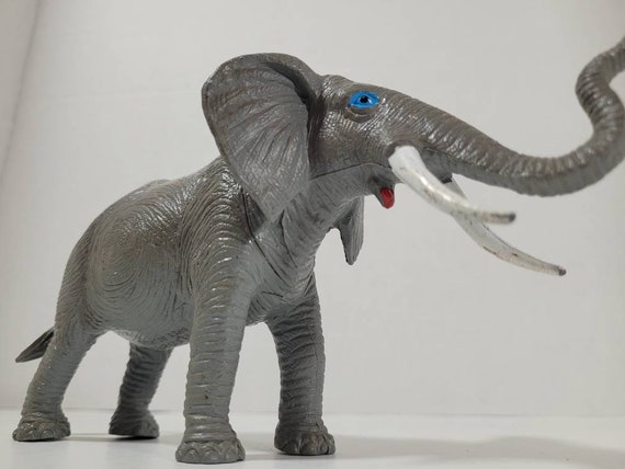 Vintage 1980s Elephant - Vintage Elephant Animal Figure