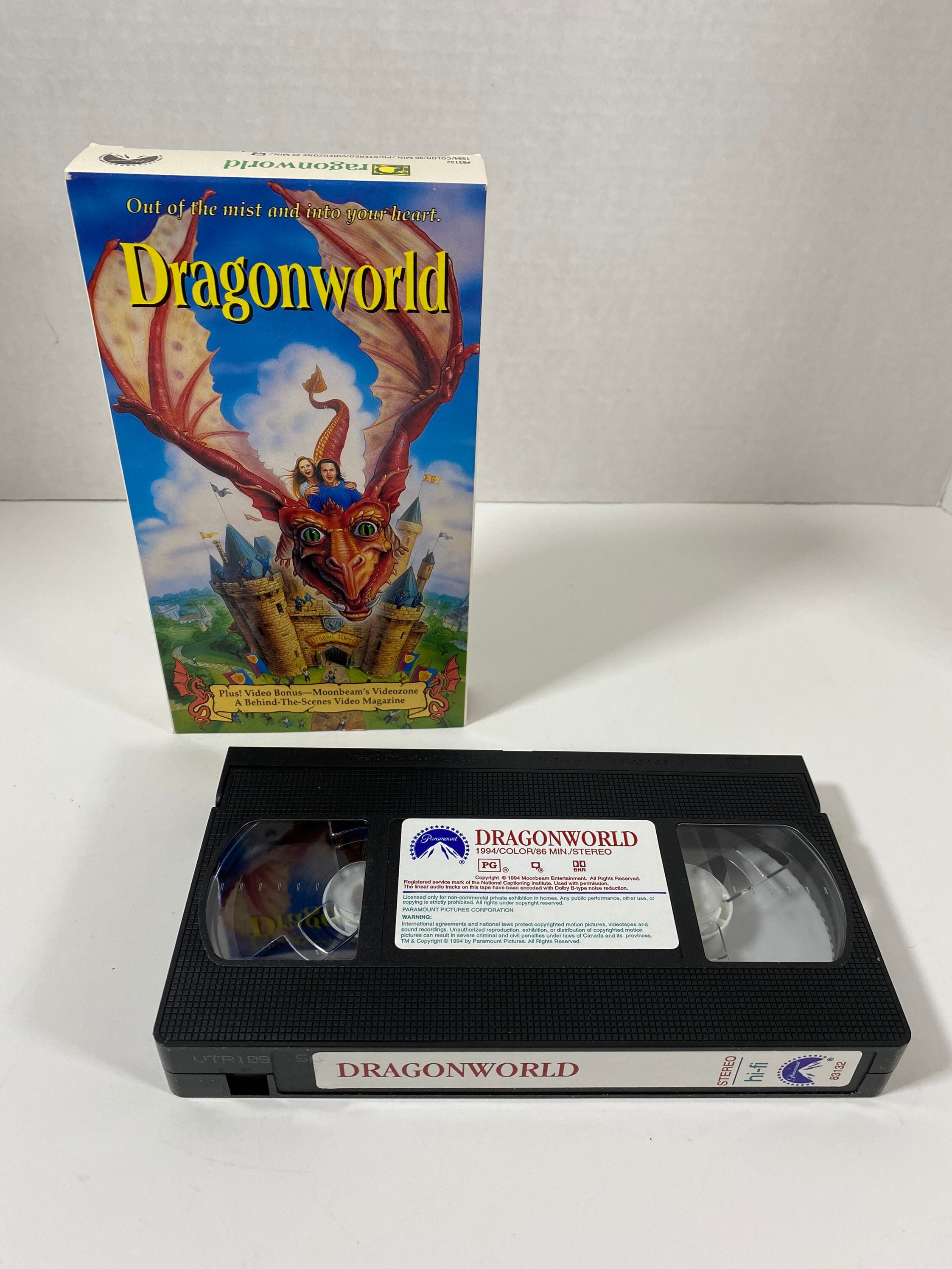 Vintage Dragonworld VHS Video Tape - Starring: Sam Mackenzie
