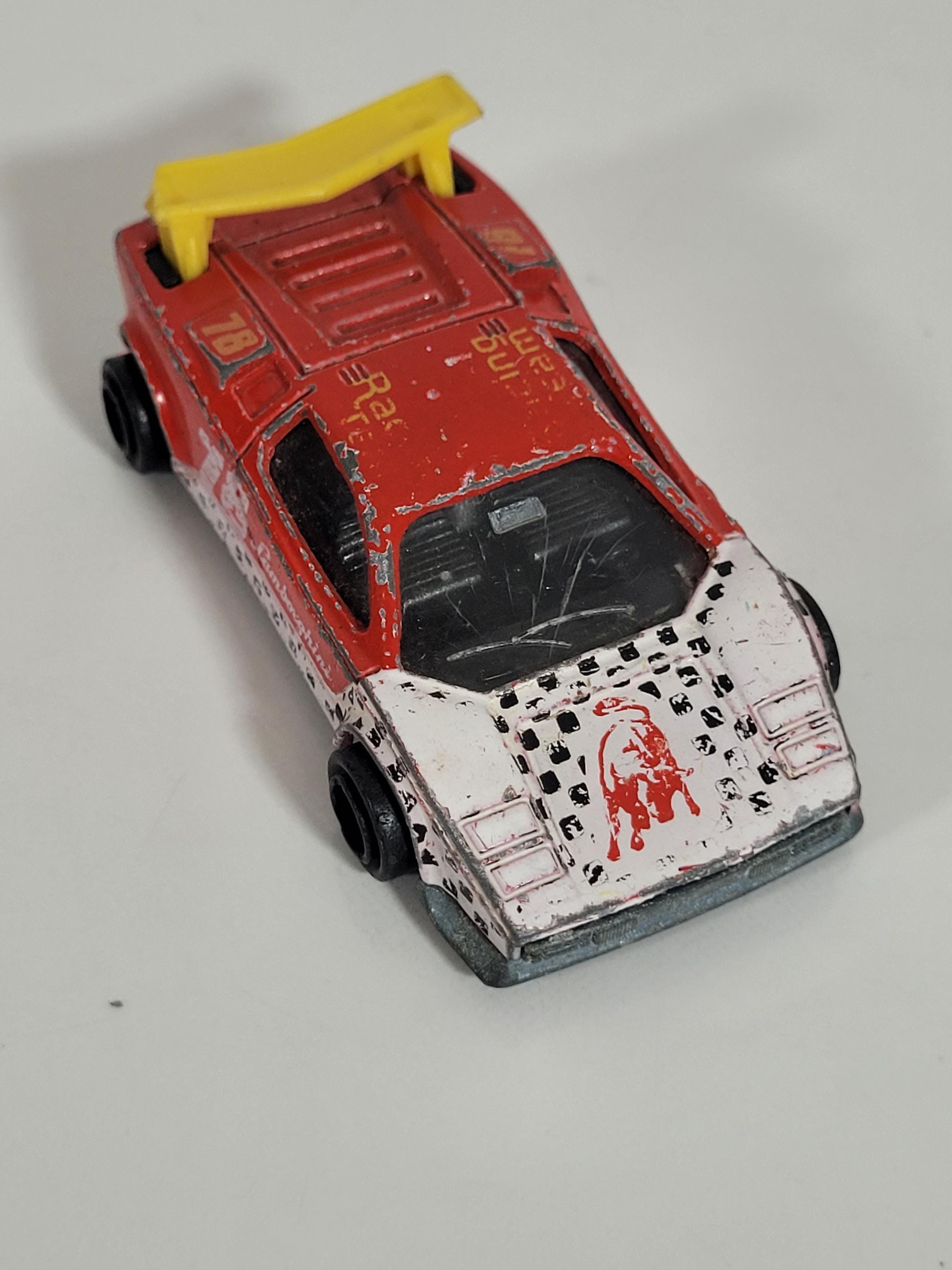 Vintage 80's Majorette Lamborghini Countach Racing Team Series 
