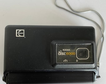イギリス 70-80s ヴィンテージ 未使用 ダック ヘッド ルーペ 拡大鏡 1980 年代のビンテージ コダック ディスク 6000 ブラック カメラ