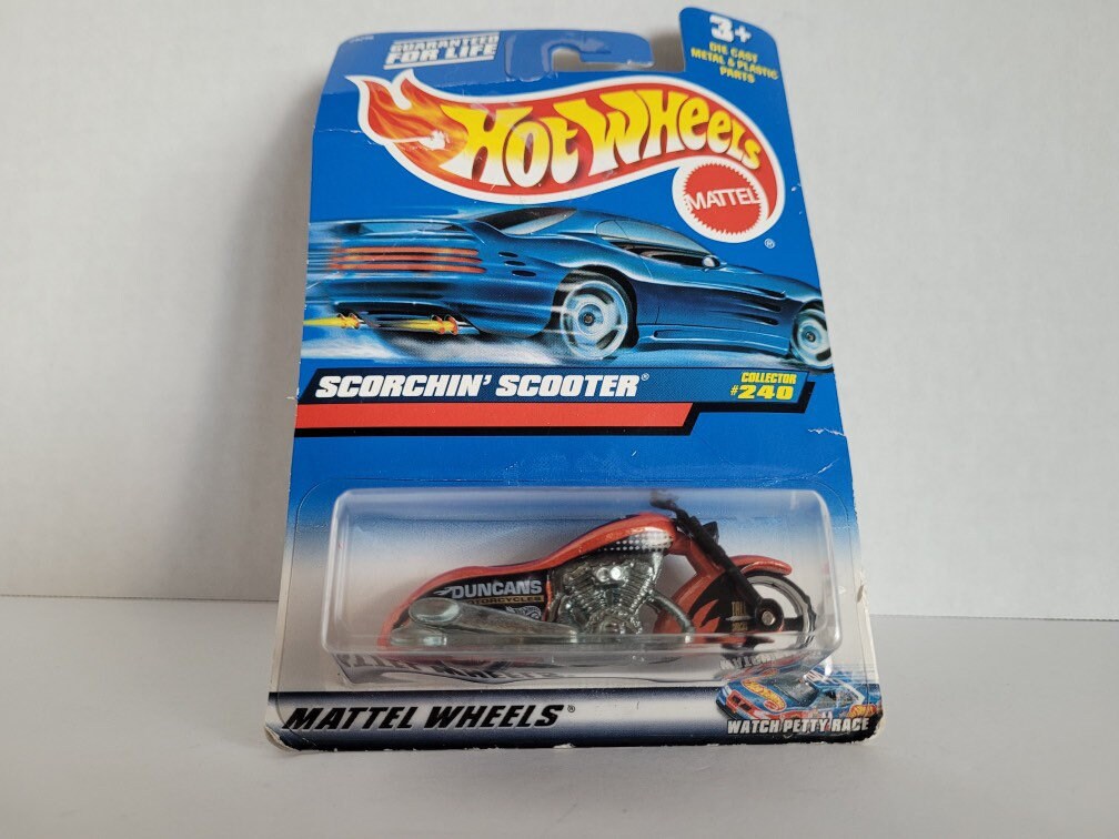 ホットウィール　Scorchin' Scooter Vintage 1999 Hot Wheels Red Scorchin' Scooter Die-cast