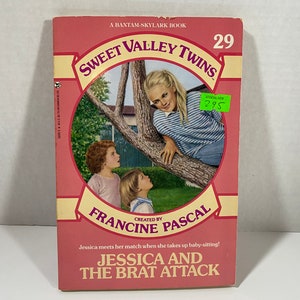 Vintage 1989 Sweet Valley Twins-Jessica And The Brat Attack (Paperback) di: Francine Pascal - Collezione/Nostalgia/Idea regalo