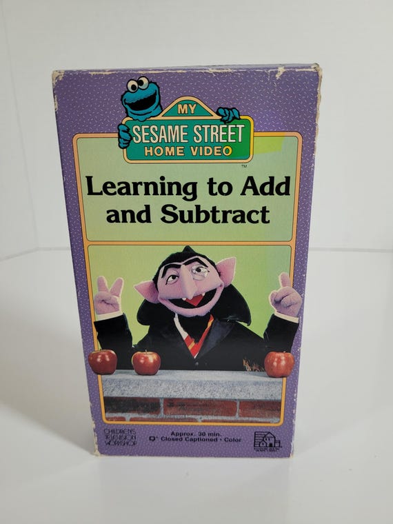 Vintage 1987 Sesame Street Home Video Learning to Add and Subtract
